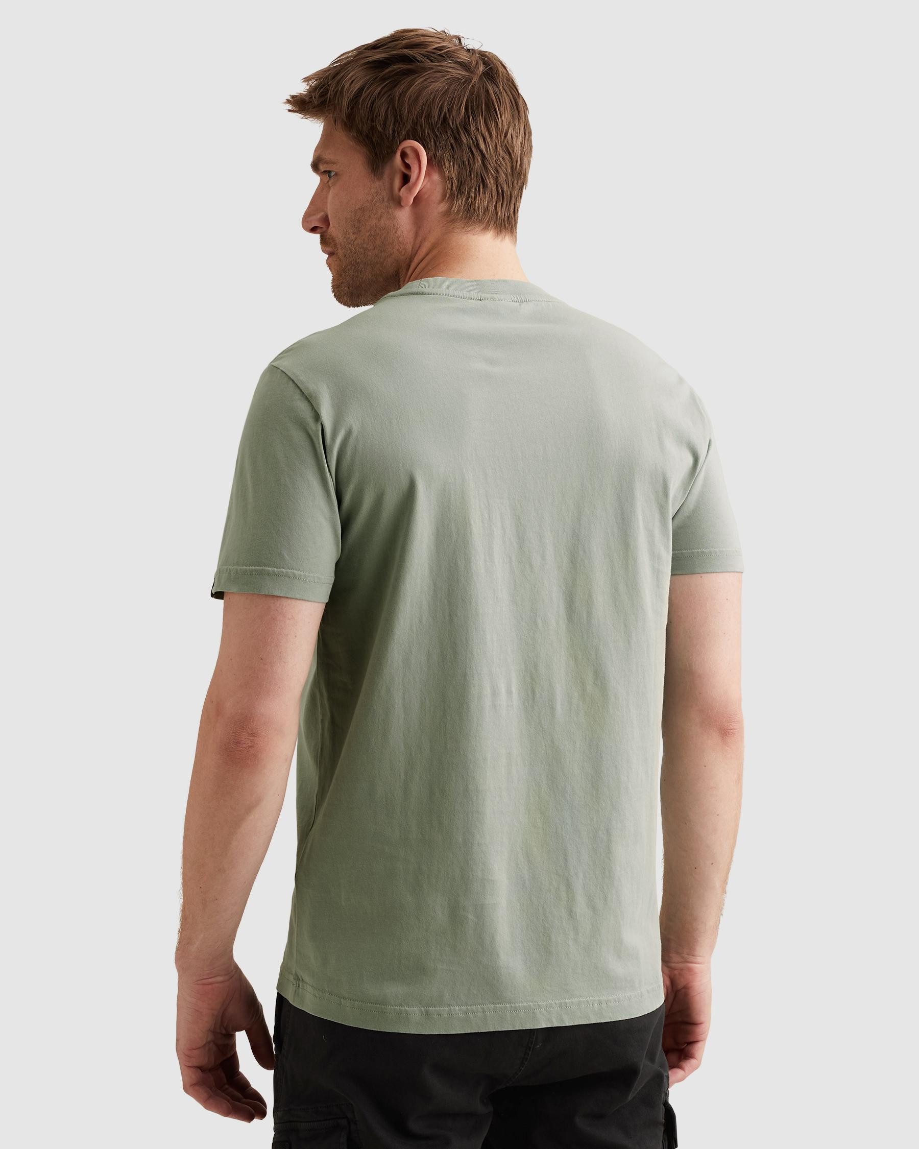 PME LEGEND T-Shirt Short sleeve r-neck single jersey fotoprint mit Logo Print