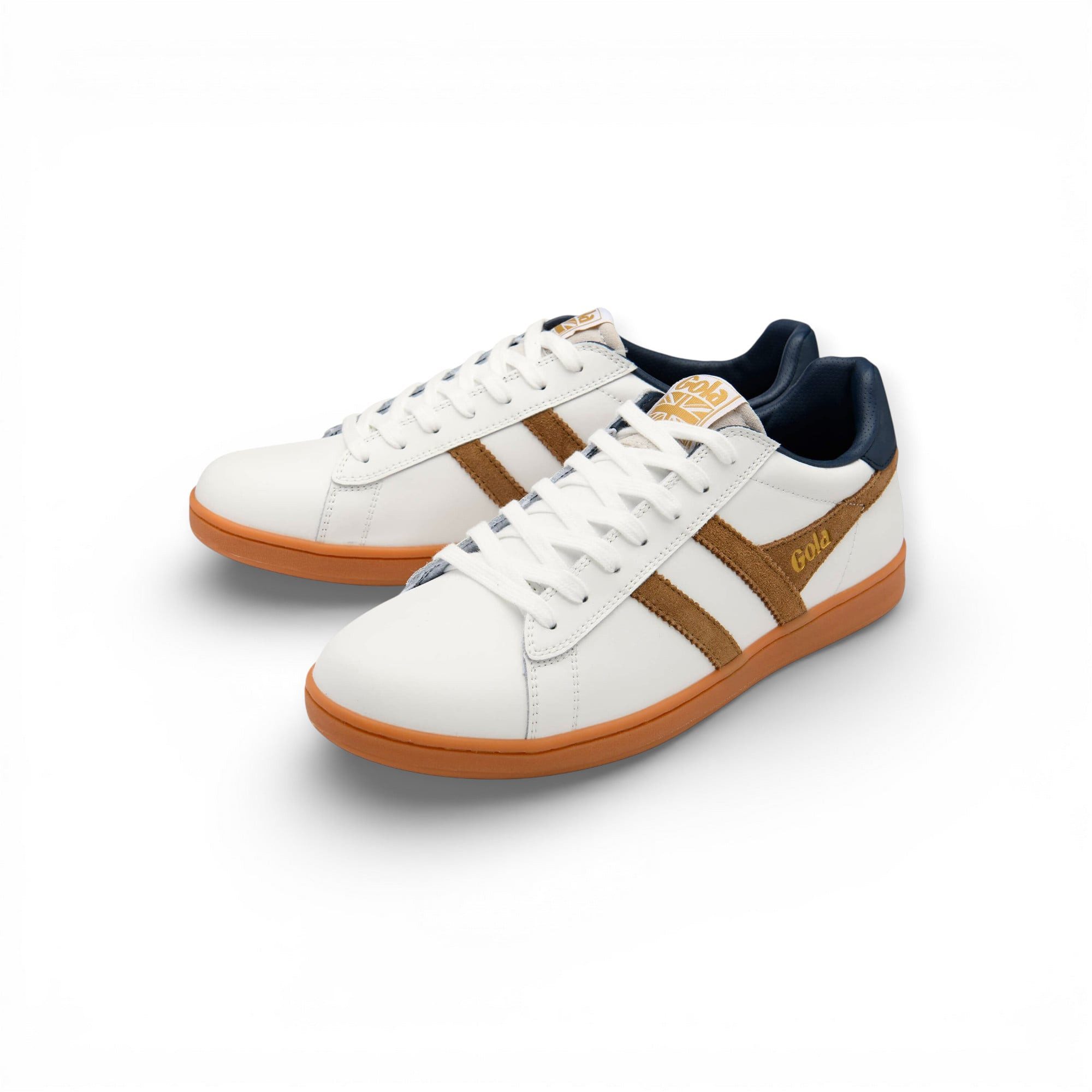 Equipe II Leder 2026 weiss/braun/navy Herren Sneaker