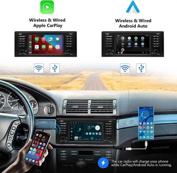 GABITECH Für BMW 5 Serie E39 E53 X5/M5 7 zoll Android 13 Autoradio CARPLAY Einbau-Navigationsgerät