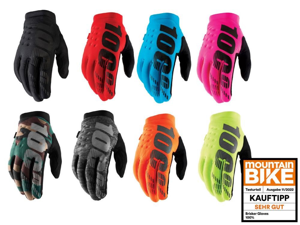 100% Fahrradhandschuhe 100% Brisker Cold Weather Glove XXL black - warmer MTB-Handschuh mit T
