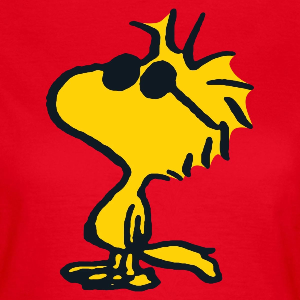 Spreadshirt T-Shirt Peanuts Woodstock Sonnenbrille Cool Frauen T-Shirt (1-tlg) Slim Fit, fällt klein aus