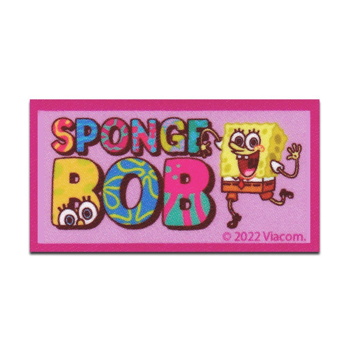Spongebob Schwammkopf Aufnäher Bügelbild, Aufbügler, Applikationen, Patches, Flicken, zum aufbügeln, Polyester, SpongeBob Schwammkopf © gedruckt - Größe: 7,5 x 4 cm
