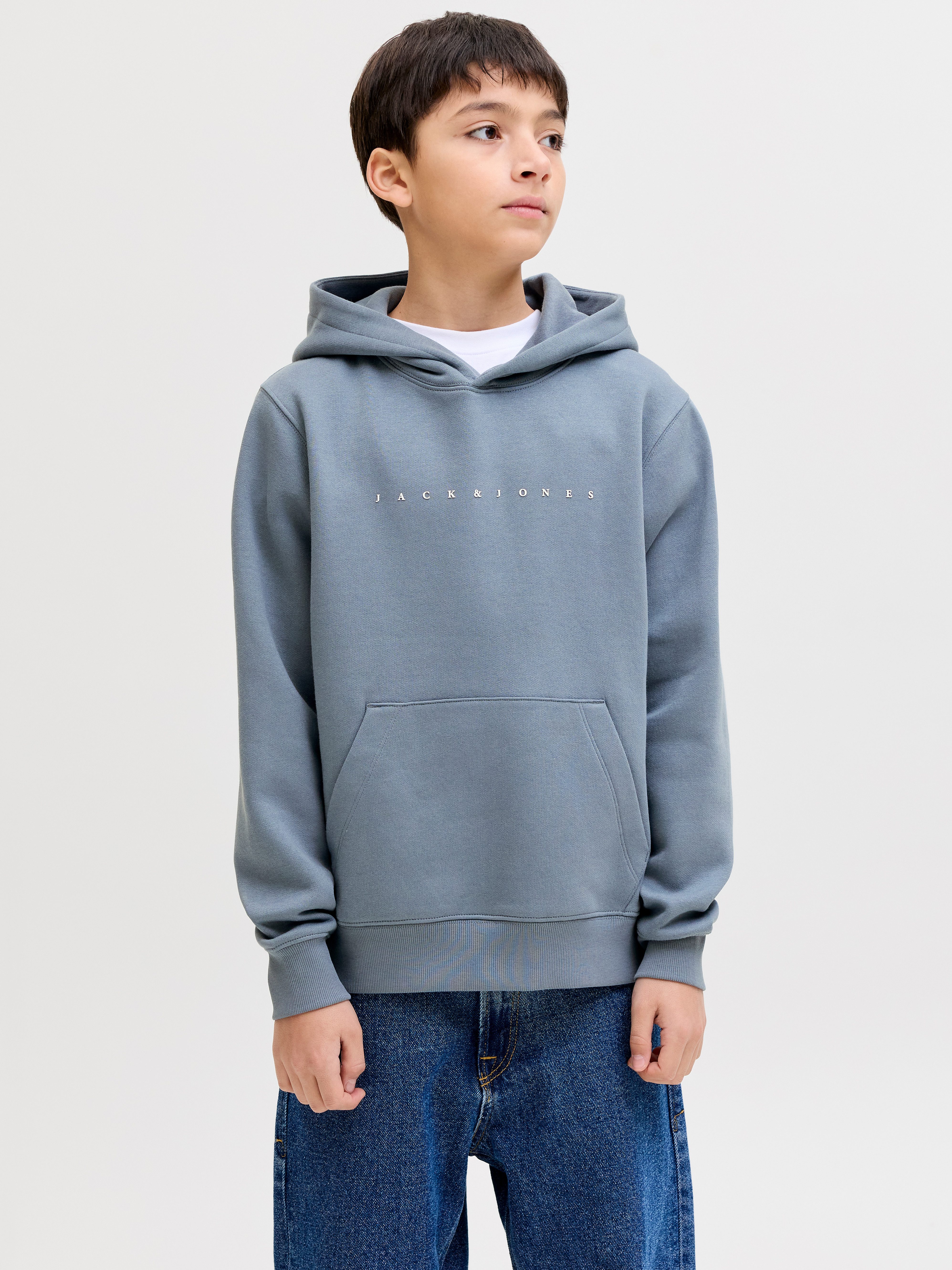 Jack & Jones Junior Kapuzensweatshirt JJESTAR JJ SWEAT HOOD NOOS JNR Baumwollmischung, relaxed fit