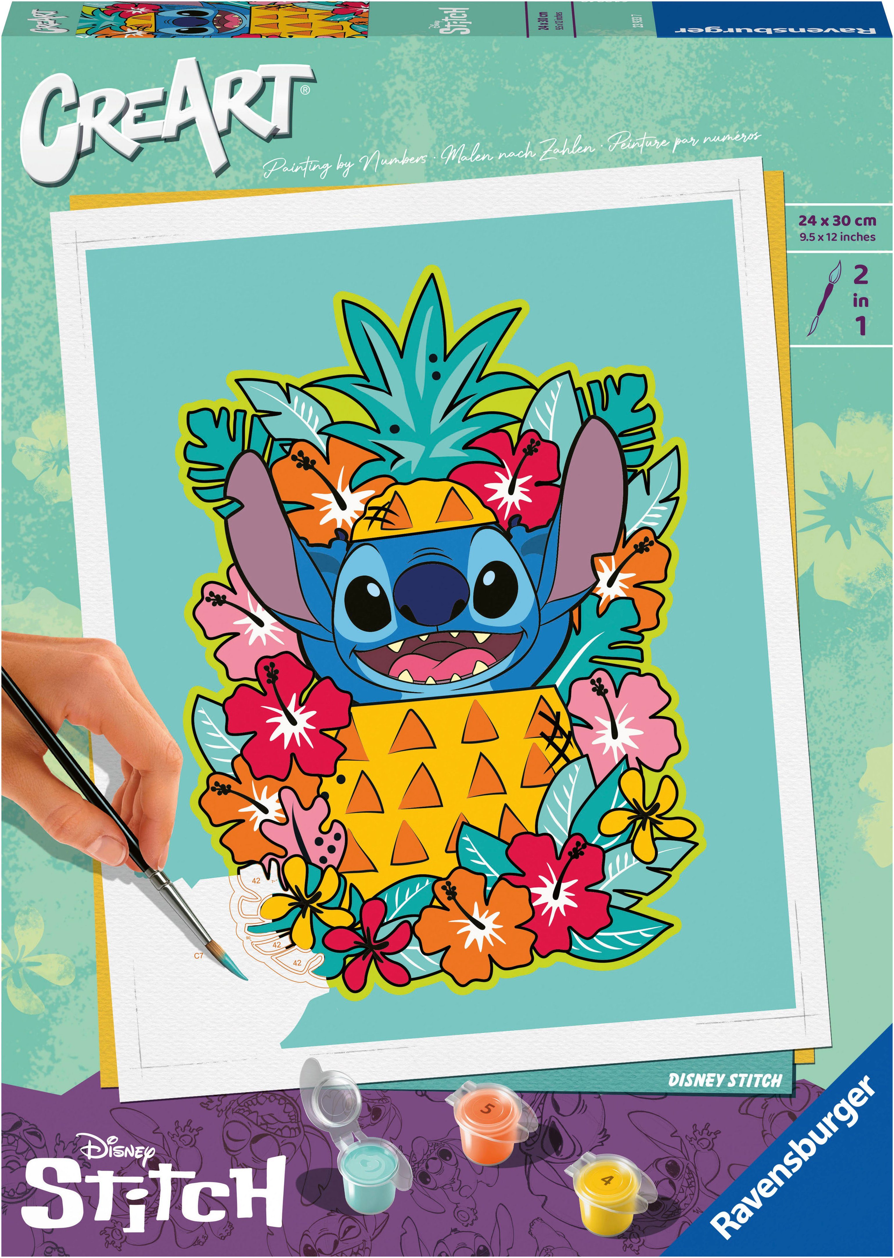 Ravensburger Malen nach Zahlen Disney Stitch, Made in Europe