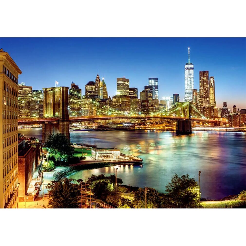 Clementoni® Puzzle CLEMENTONI Puzzle Lichter über der Brooklyn Bridge 6000 dl, Puzzleteile