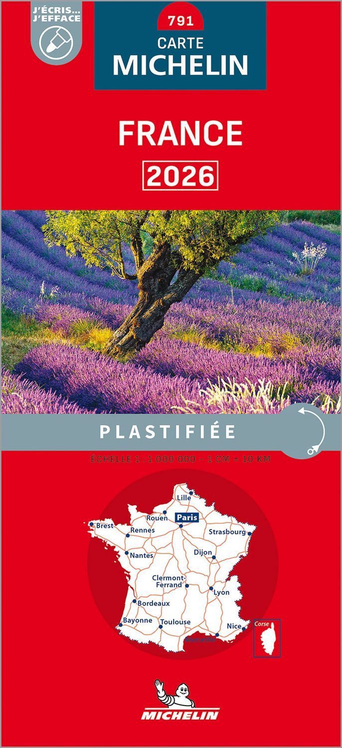 Michelin Frankreich 2026 (plastifiziert) / Carte nationale