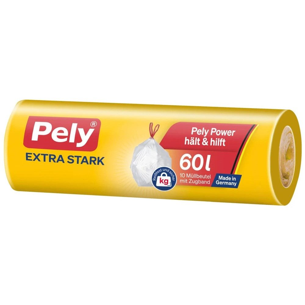 PELY Müllbeutel Pely Müllbeutel Extra stark 60,0 l transparent