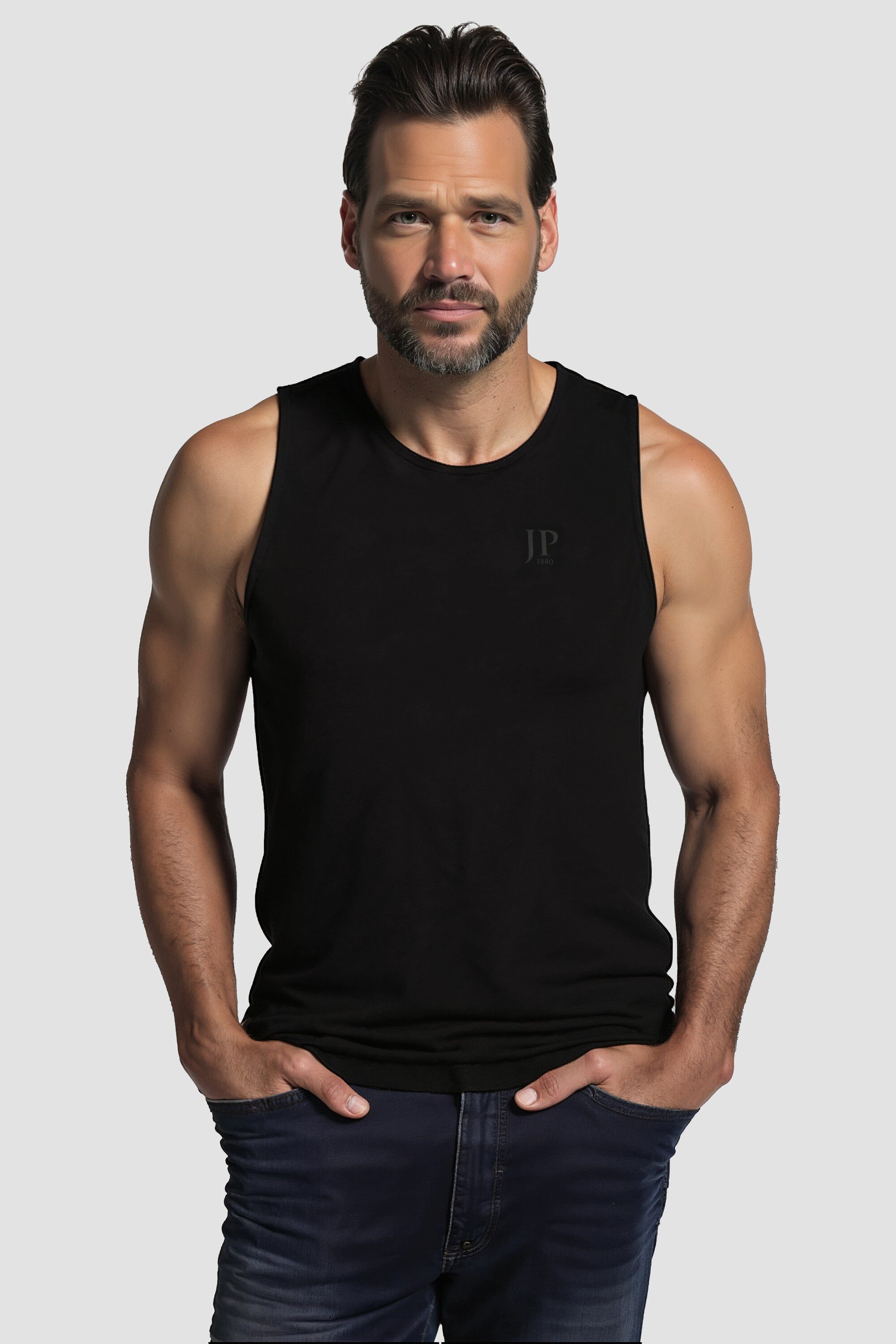 JP1880 T-Shirt Tanktops 2er-Pack Basic ärmellos günstig online kaufen