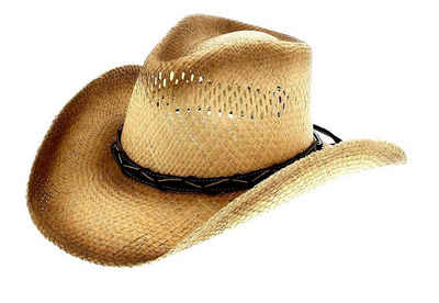 Dallas Hats Cowboyhut »WINDY TRAIL Natur« Westernhut mit Pinch Front