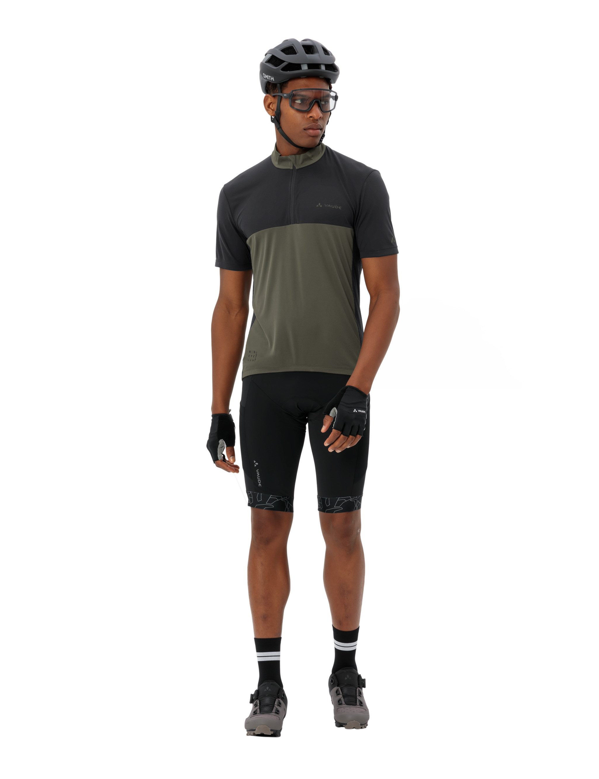 VAUDE Radtrikot MEN'S MATERA HZ TRICOT (1-tlg) für Radsport, mit zwei Rückentaschen, mit Stehkragen, atmungsaktiv