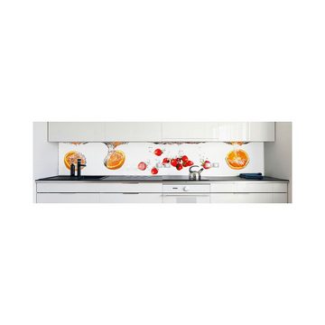 DRUCK-EXPERT Küchenrückwand Küchenrückwand Obst Wasser Hart-PVC 0,4 mm selbstklebend