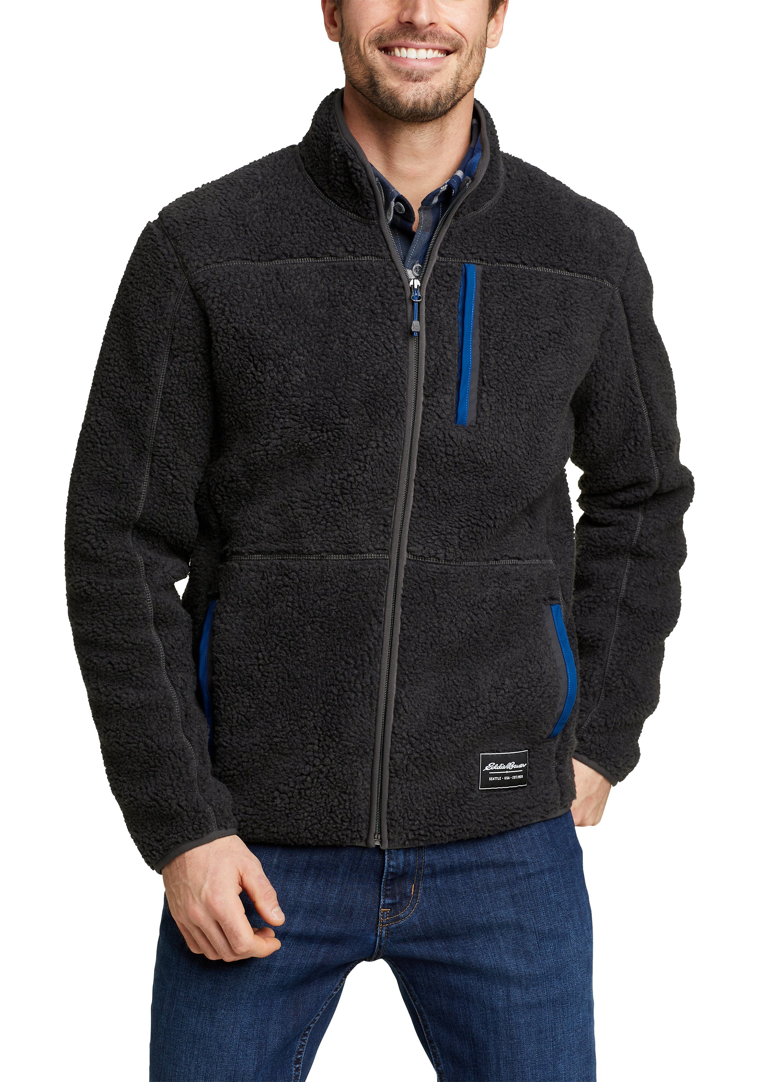 Eddie Bauer Fleecejacke Chilali Plüsch Karbon