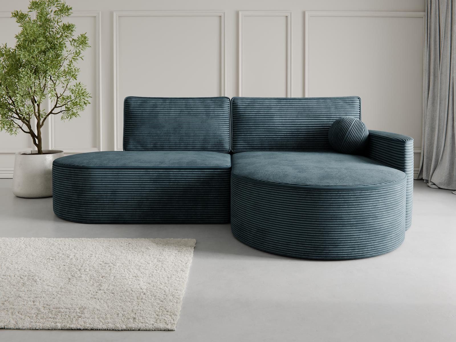 Compleo Ecksofa L MORENO, Designer Couch günstig online kaufen