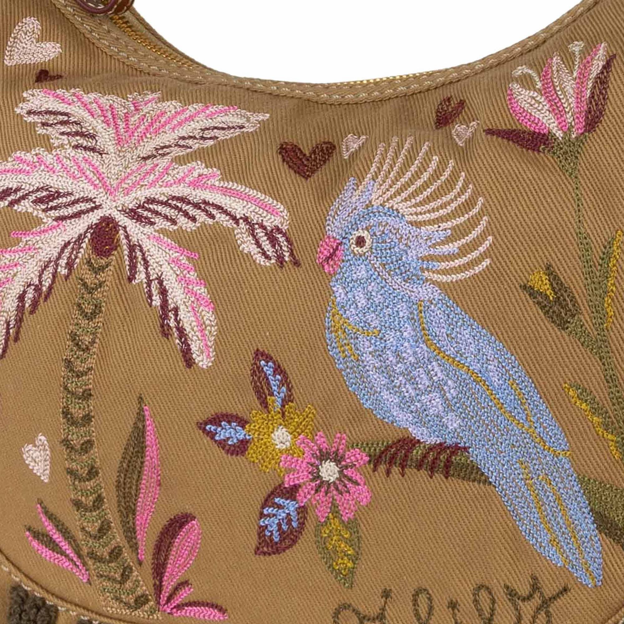 Oilily Schultertasche Embroidery, Baumwolle