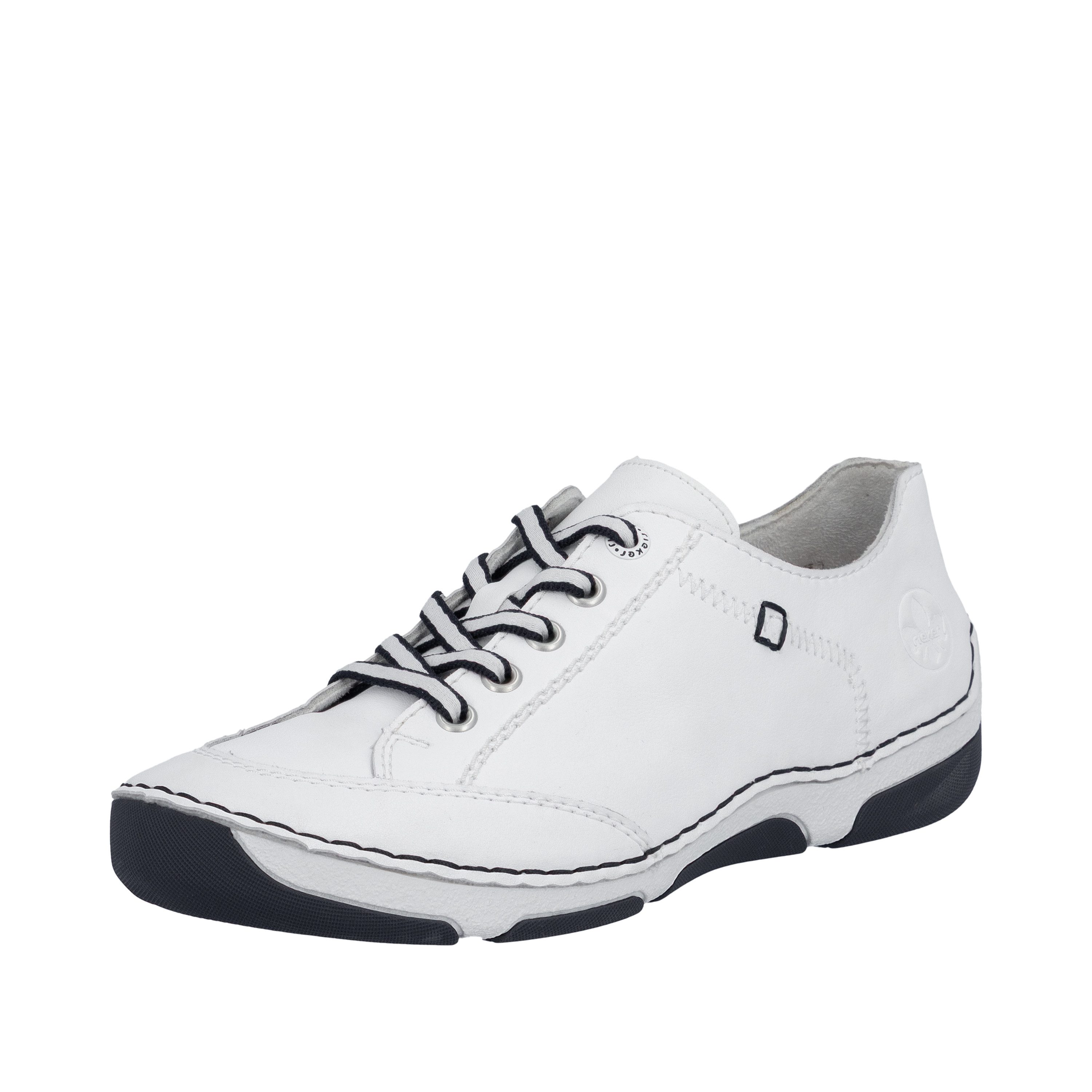 Rieker Sneaker Halbschuh, Freizeitschuh, Schnürschuh mit Rahmennaht