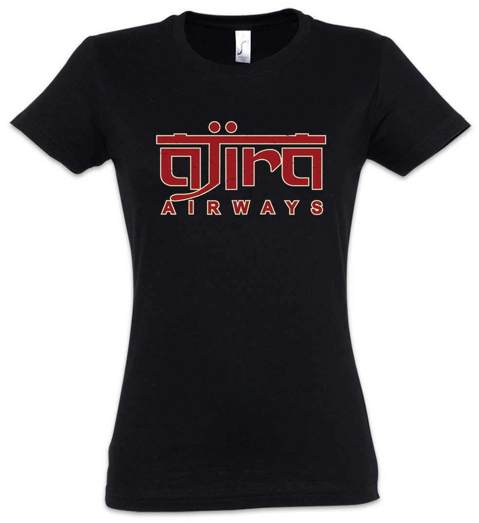 Urban Backwoods Print-Shirt Ajira Airways Damen T-Shirt TV Series Lost Sci-fi Mystery Drama (1-tlg) Deserted Island Show Serie