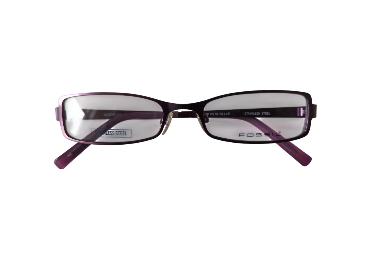 Fossil Brillengestell Korrektionsfassung Brille Metall Violett 50/17/135 - OF1085523