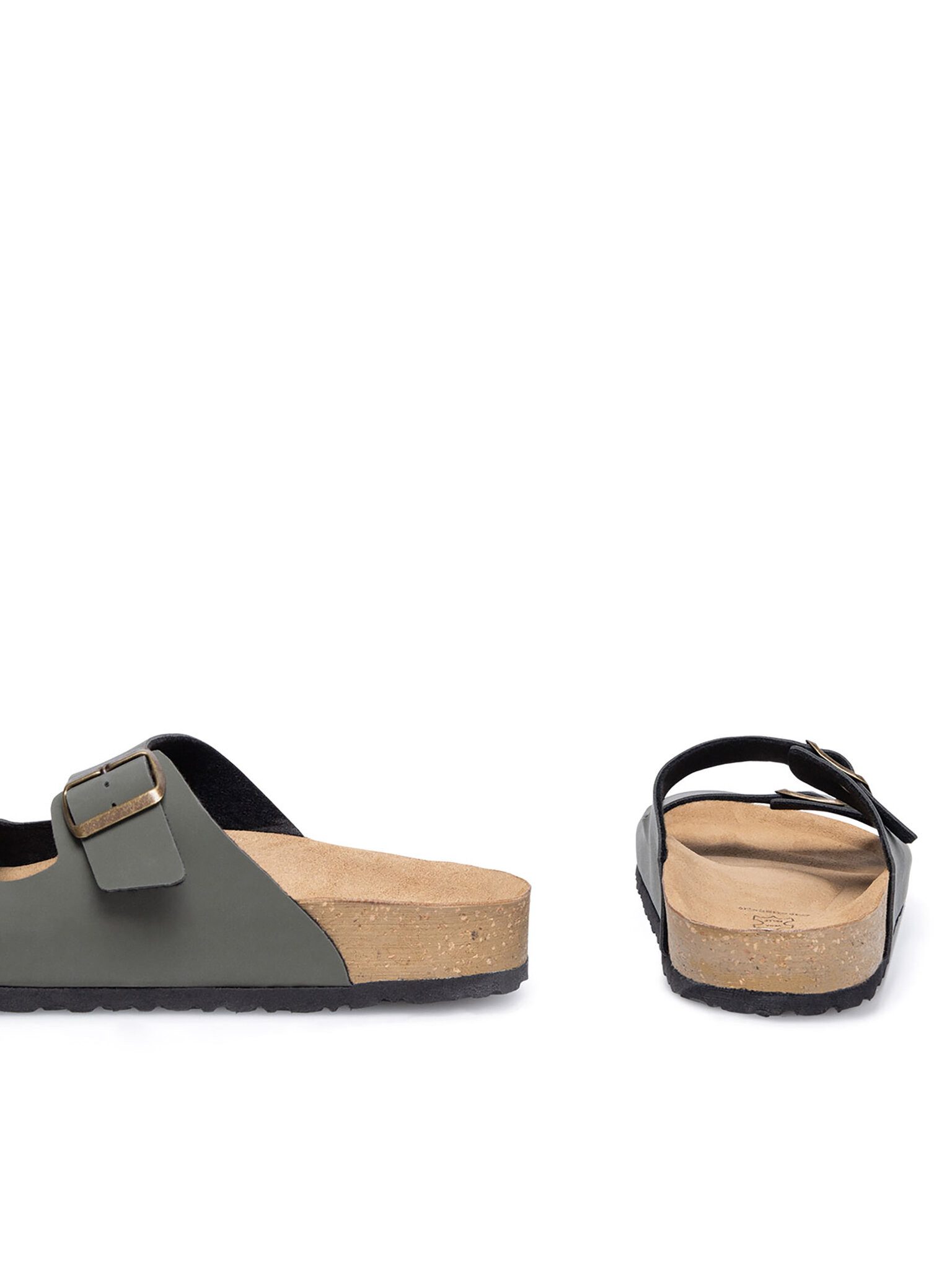 INBLU Pantoletten NU000012 022 Khakifarben Pantolette