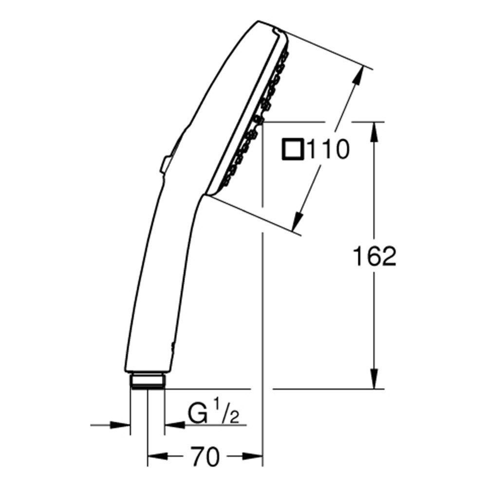 Grohe Handbrause GROHE Handbrause Tempesta Cube günstig online kaufen