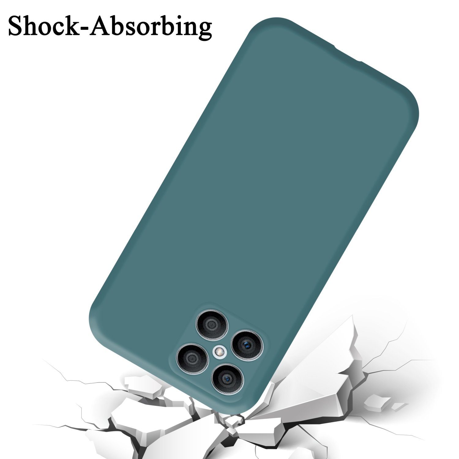 Cadorabo Handyhülle für Honor X8 4G Hülle Honor X8, Flexible Hülle TPU Silikon Schutzhülle Back Cover Case