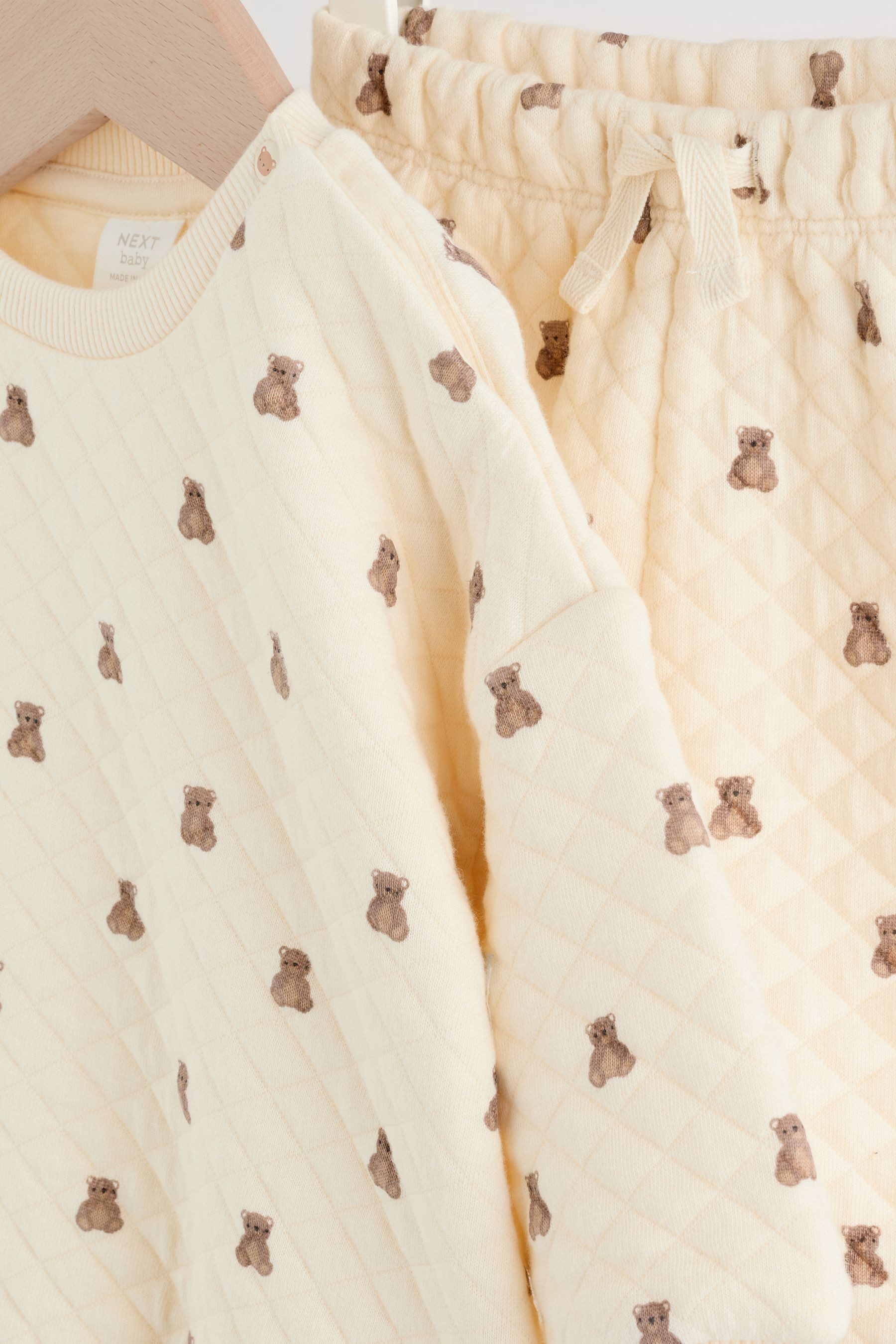 Next Baby Sweat Suit: Sweatshirt and Jogging Pants with Quilting (2-piece set)