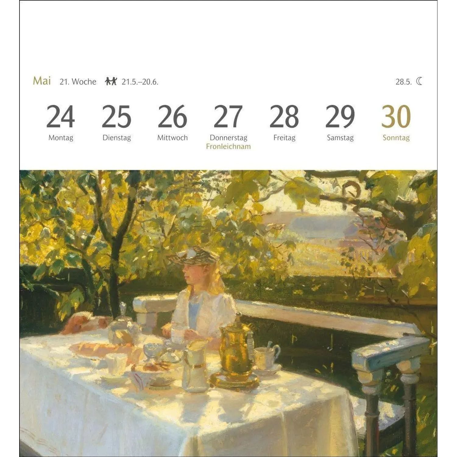 Harenberg Kalender Verlag Kunstkalender Kunstgenuss Postkartenkalender 2027 - Kalender mit 53 Kunstpostkarten