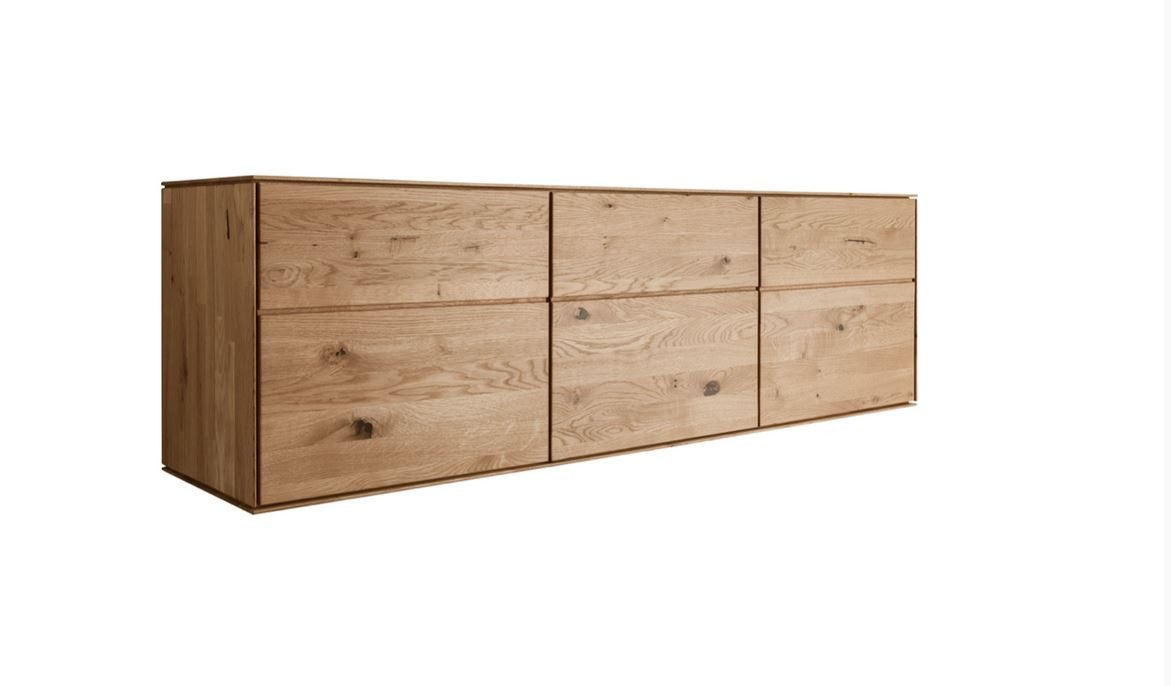 Main Möbel Sideboard hängend oder stehend 172cm 'Prag' Wildeiche geölt günstig online kaufen
