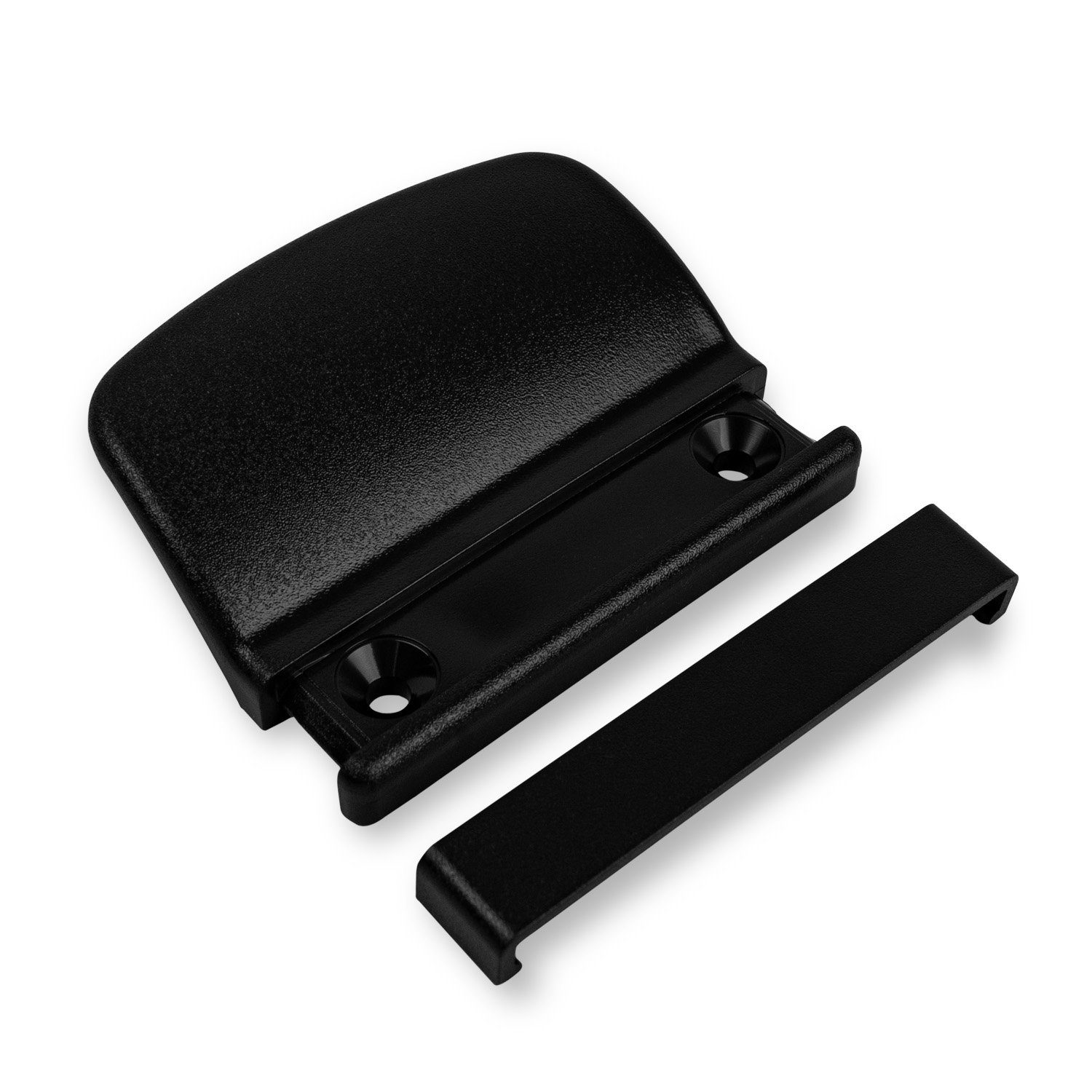 Silisto Türgriff Balkontürgriff Kunststoff schwarz 3 St. inkl. Schrauben