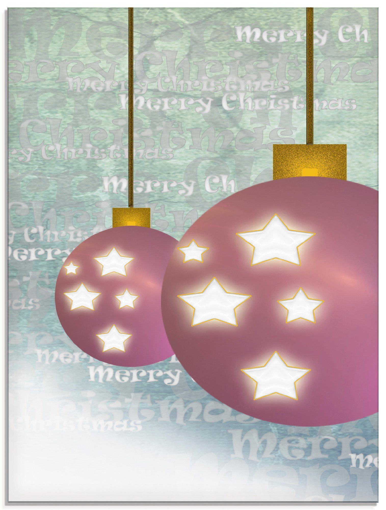 Artland Glasbild »Weihnachtskugel«, Weihnachten (1 Stück)-Otto