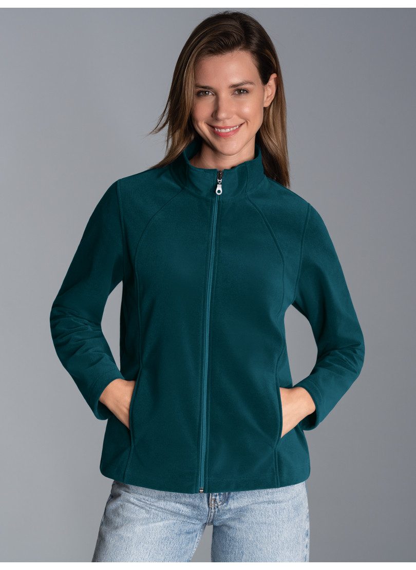 Trigema Fleecejacke TRIGEMA Taillierte Fleecejacke (1-St)