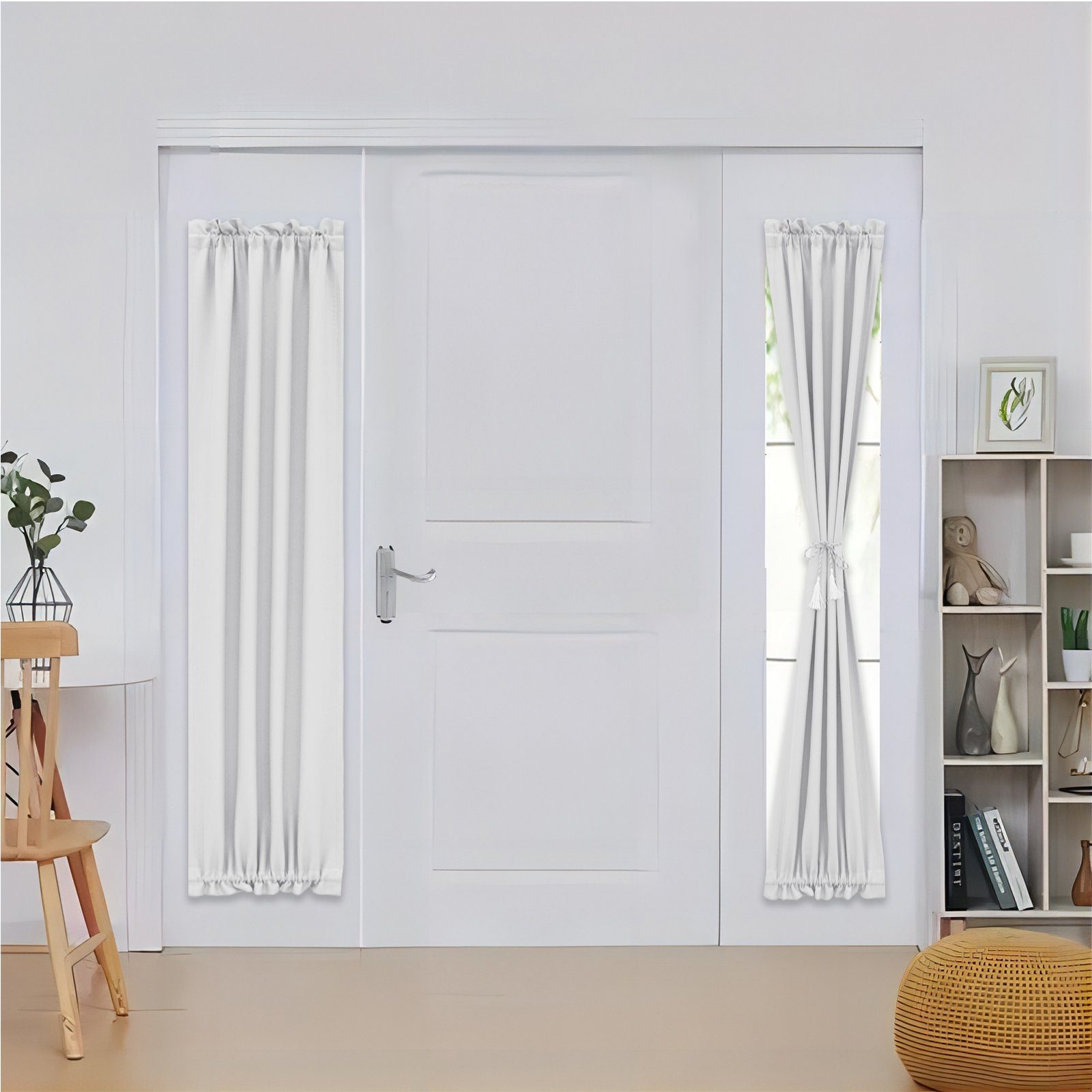 Rosnek Türvorhang Verdunkelung, thermisch isoliert, Stabtasche, für Türfenster (1 St), H×B: 102×61;183×61;102×132;183×132