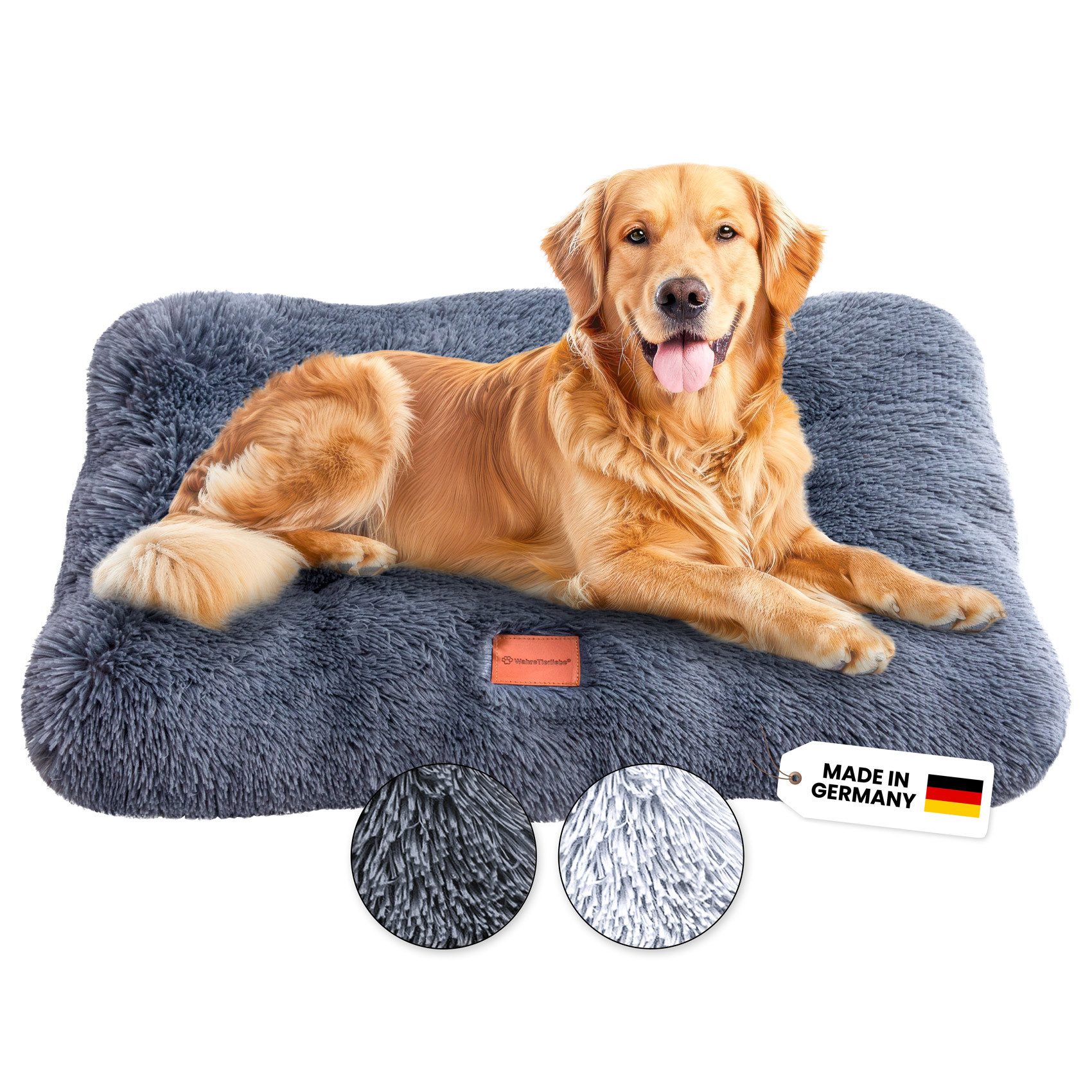 Wahre Tierliebe Tierbett Hundekissen Fluffy - Premium Flauschiges Kuschelbe günstig online kaufen