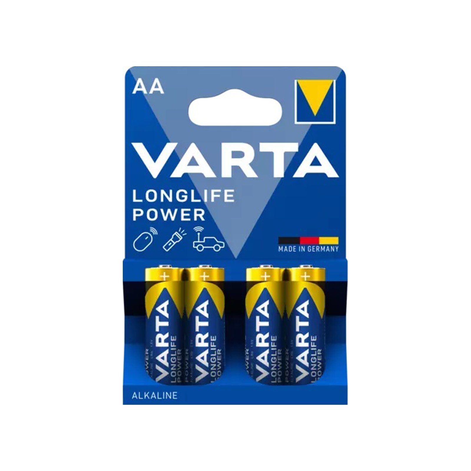 4xAA Batterie VARTA Power Batterie Longlife