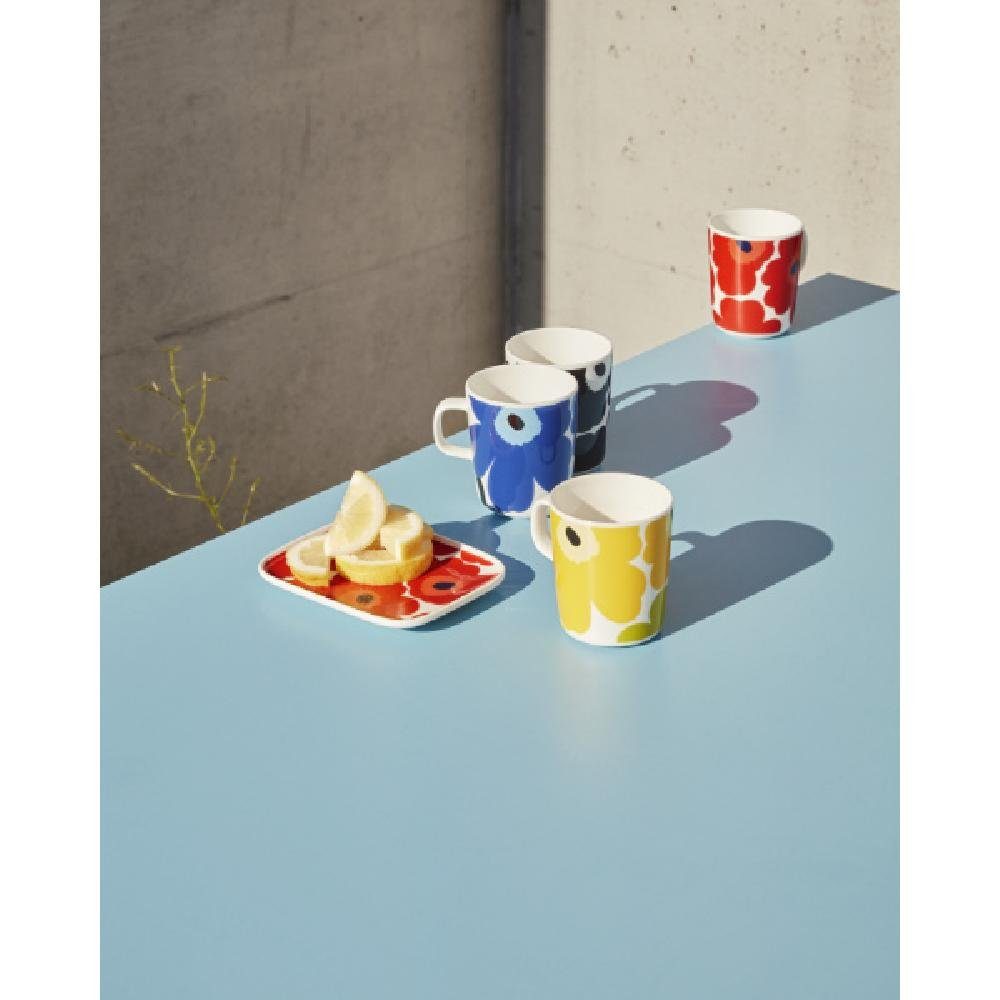Marimekko Tasse Becher Oiva Unikko Weiß-Schwarz (Groß)