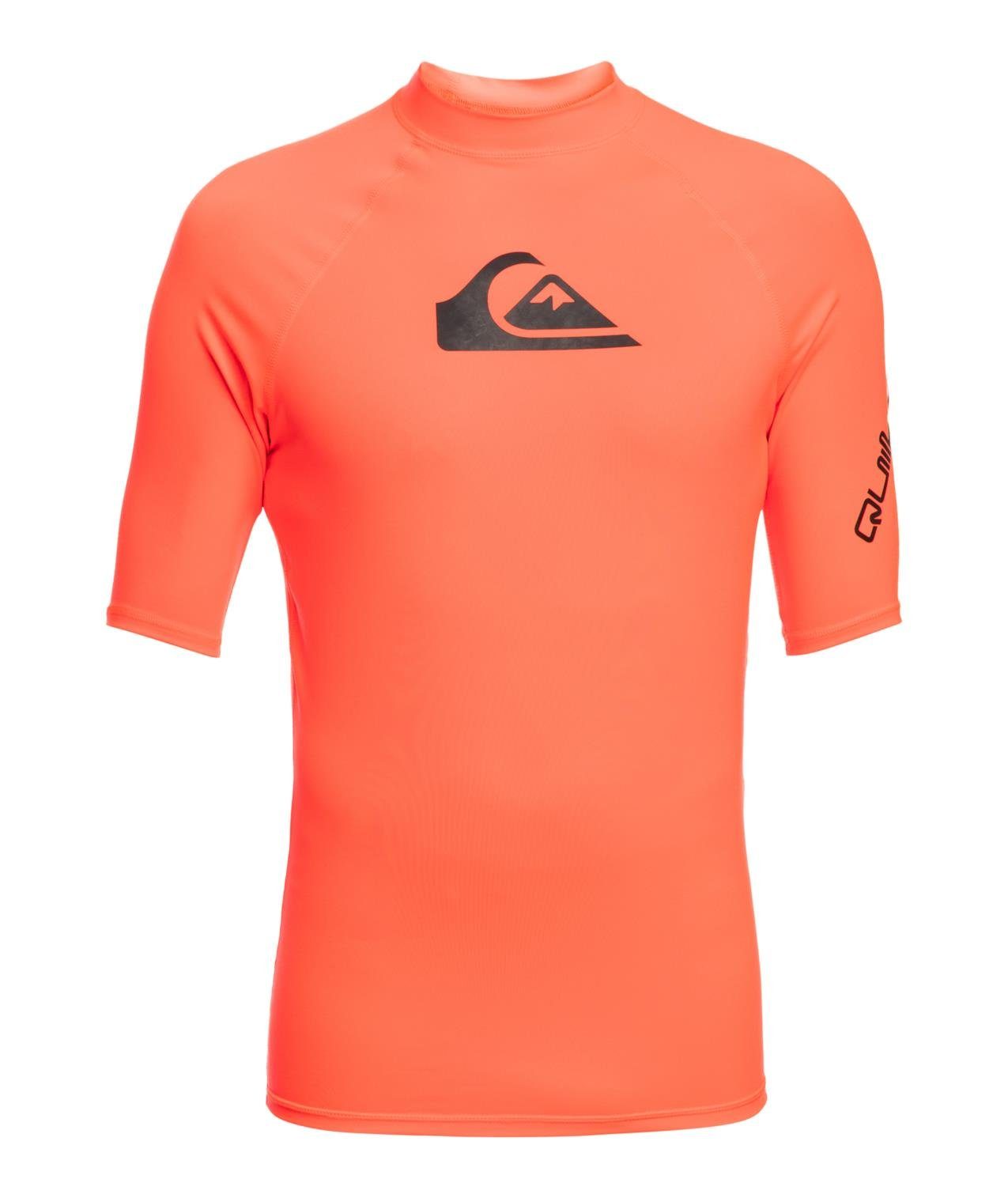 Quiksilver Guard Rash SFSH Coral Quiksilver M MKZ0 Herren Guard AllTime Rash Fiery