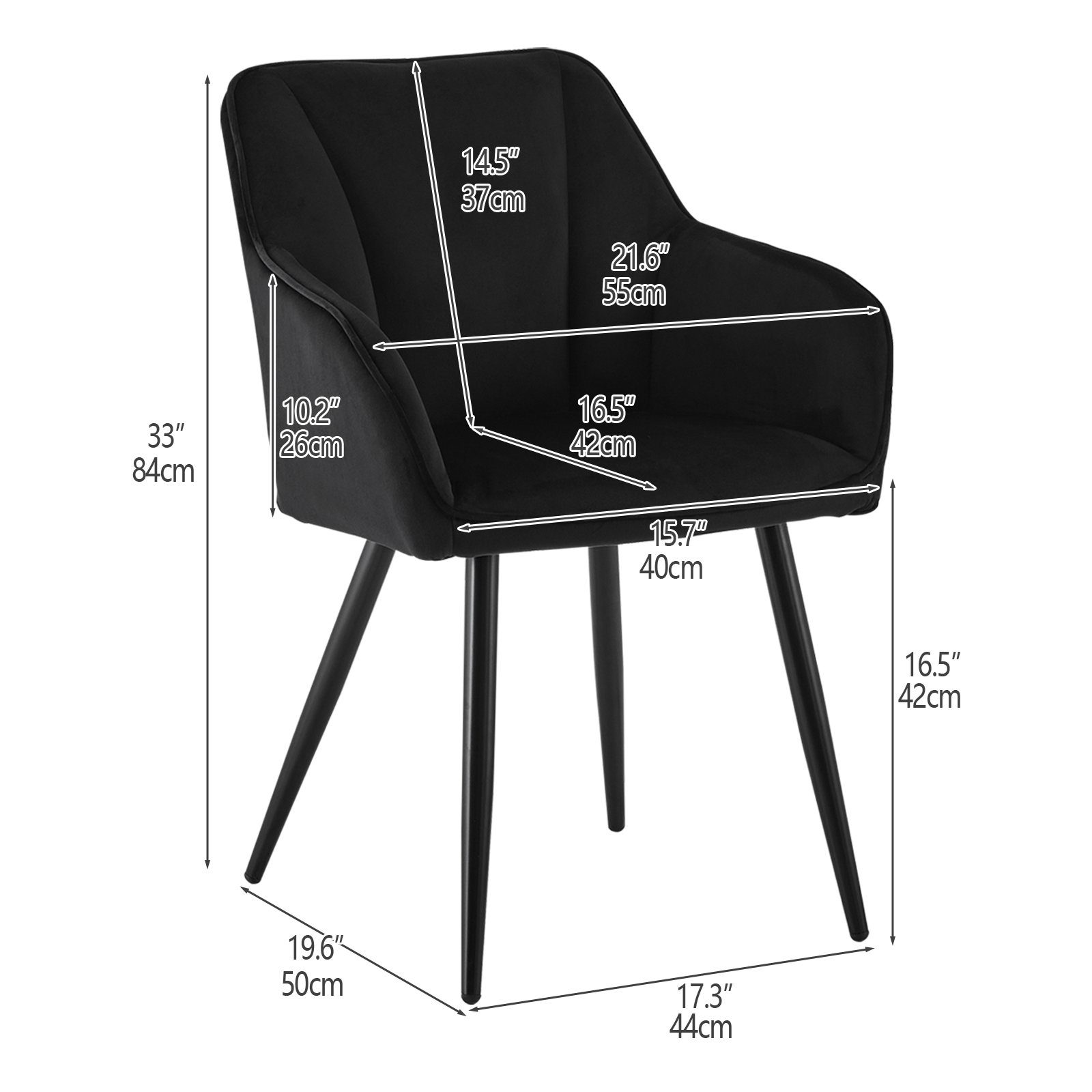 Ofcasa Esszimmerstuhl Samtstuhl (2er Set), Küchenstuhl günstig online kaufen