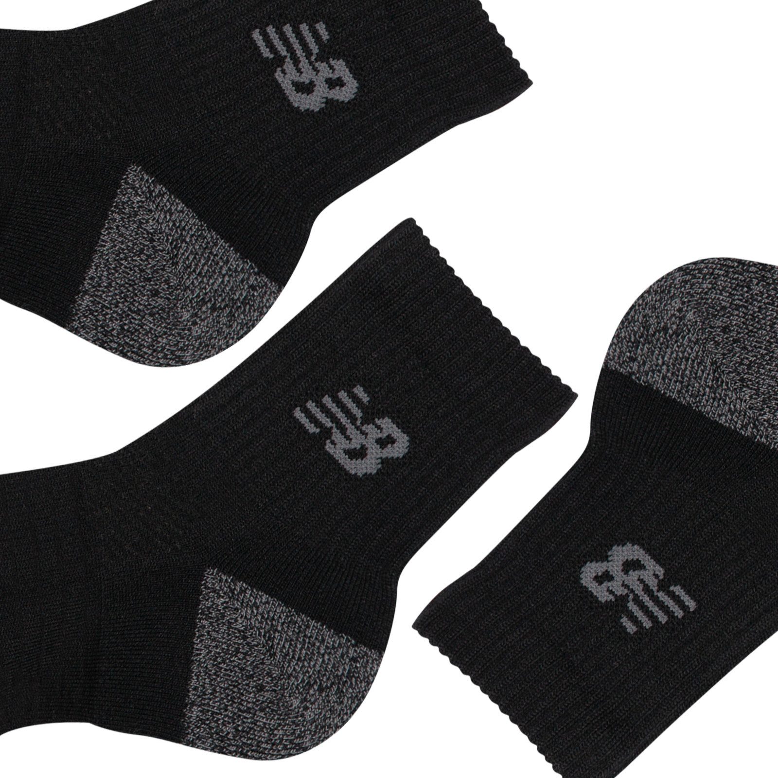 New Balance Sportsocken ACTIVE QTR SOCKS 3 PACK (3-Paar) strapazierfähige Quarter-Socken, 3er-Pack, mit trockenem Tragegefühl