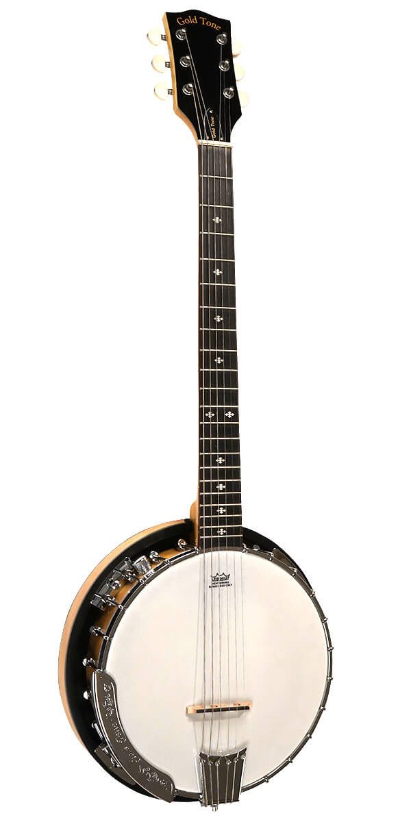 Gold Tone Banjo Gold Tone GT-500 Deluxe Banjitar, 6-Saiter Gitarrenhals mit Banjo-K...
