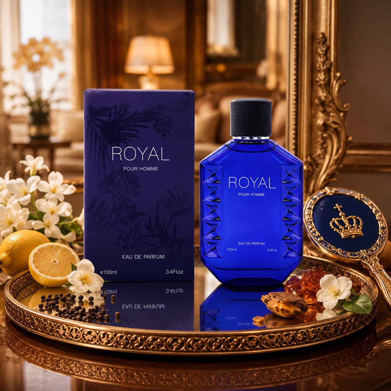 Fine Perfumery London Eau de Parfum Royal Pour Homme Herrenduft Zitrusartig Aromatisch e100 ml, Hergestellt in England, Herrenduft