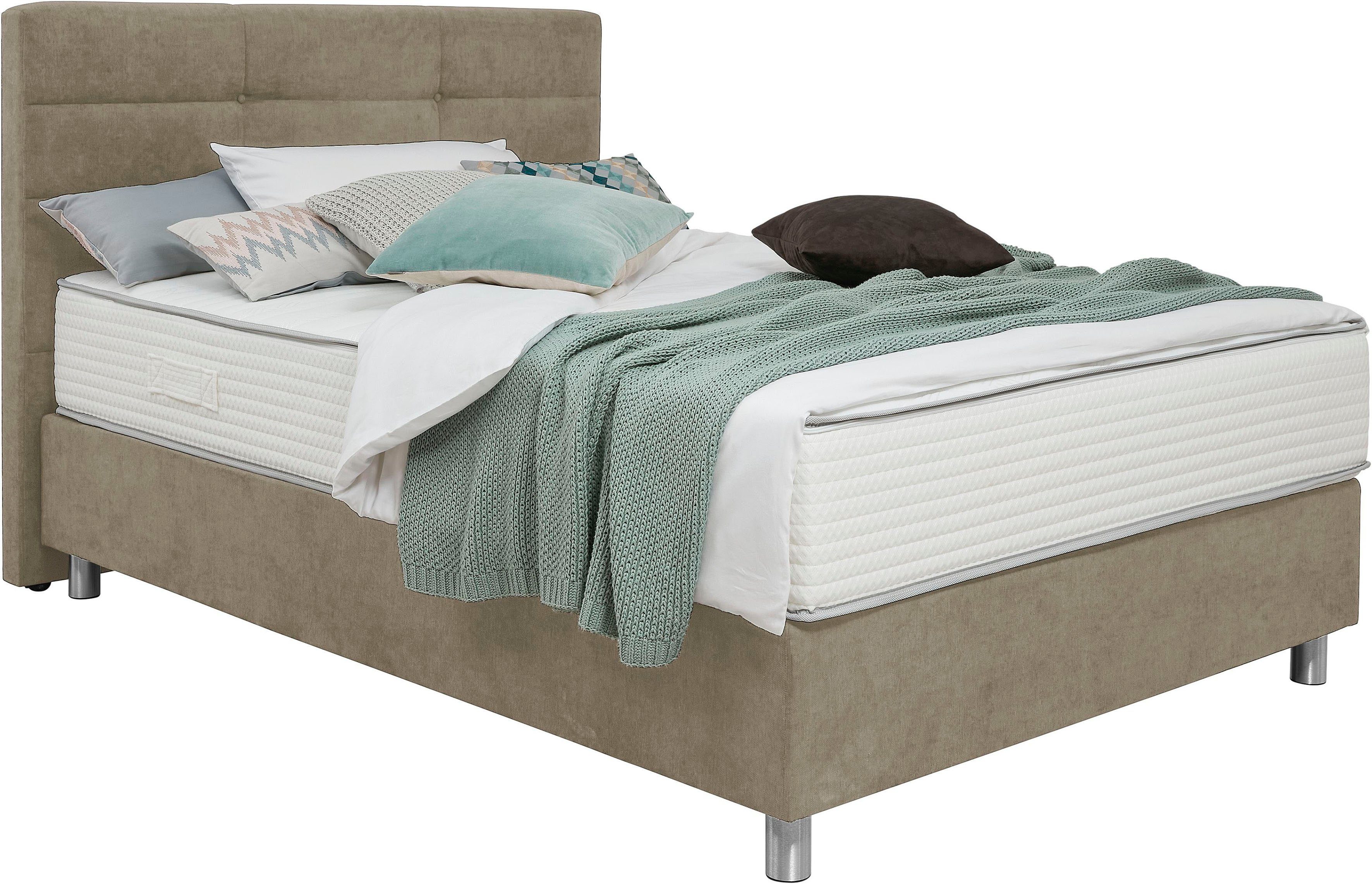 alina Boxspringbett Jonna, inklusive Matratze, in verschiedenen Größen und Härtegraden