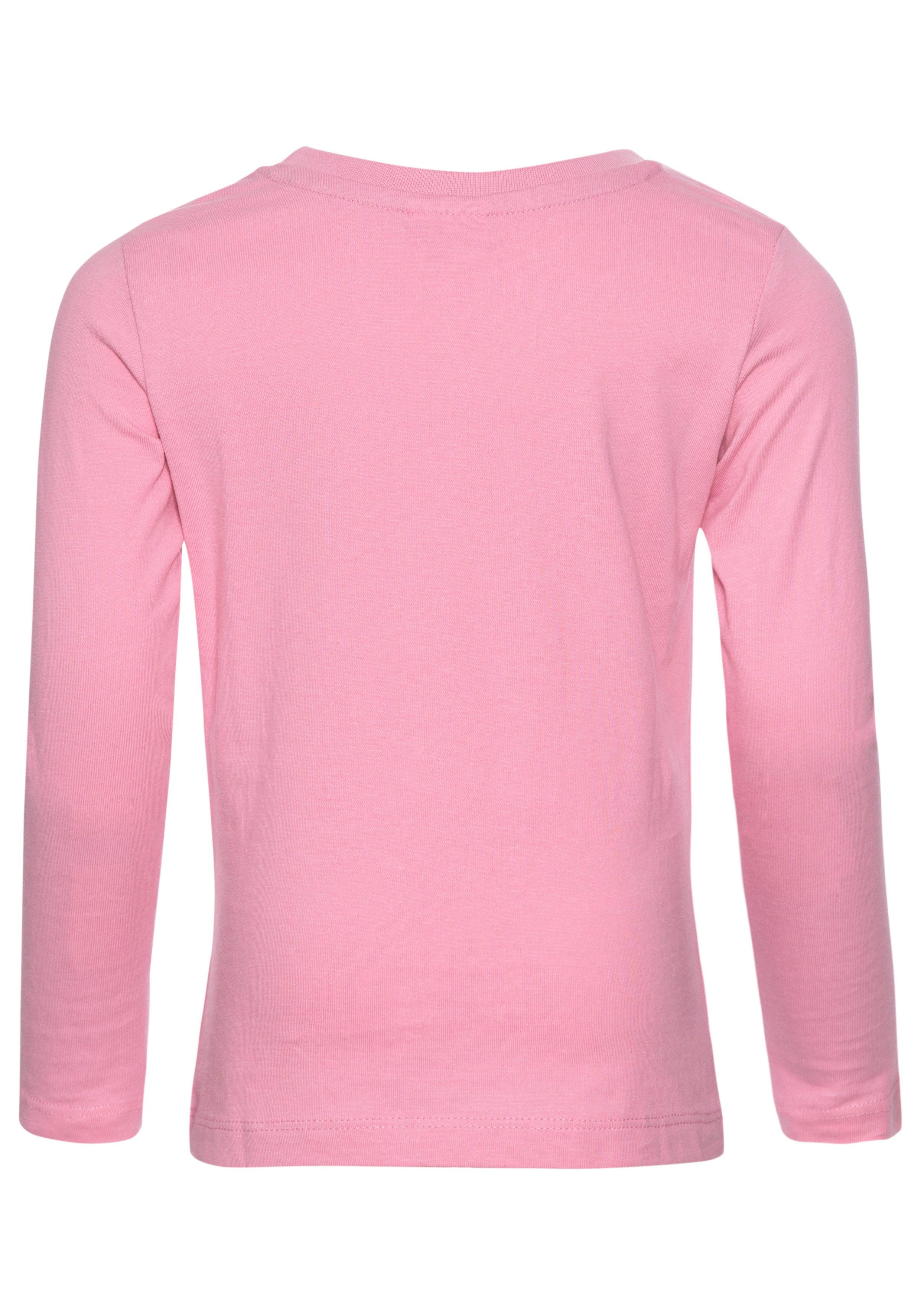 KangaROOS Langarmshirt für kleine Mädchen, süßer Logo-Druck