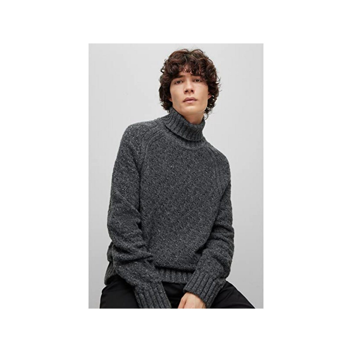 HUGO Sweatshirt mittel-grau (1-tlg)