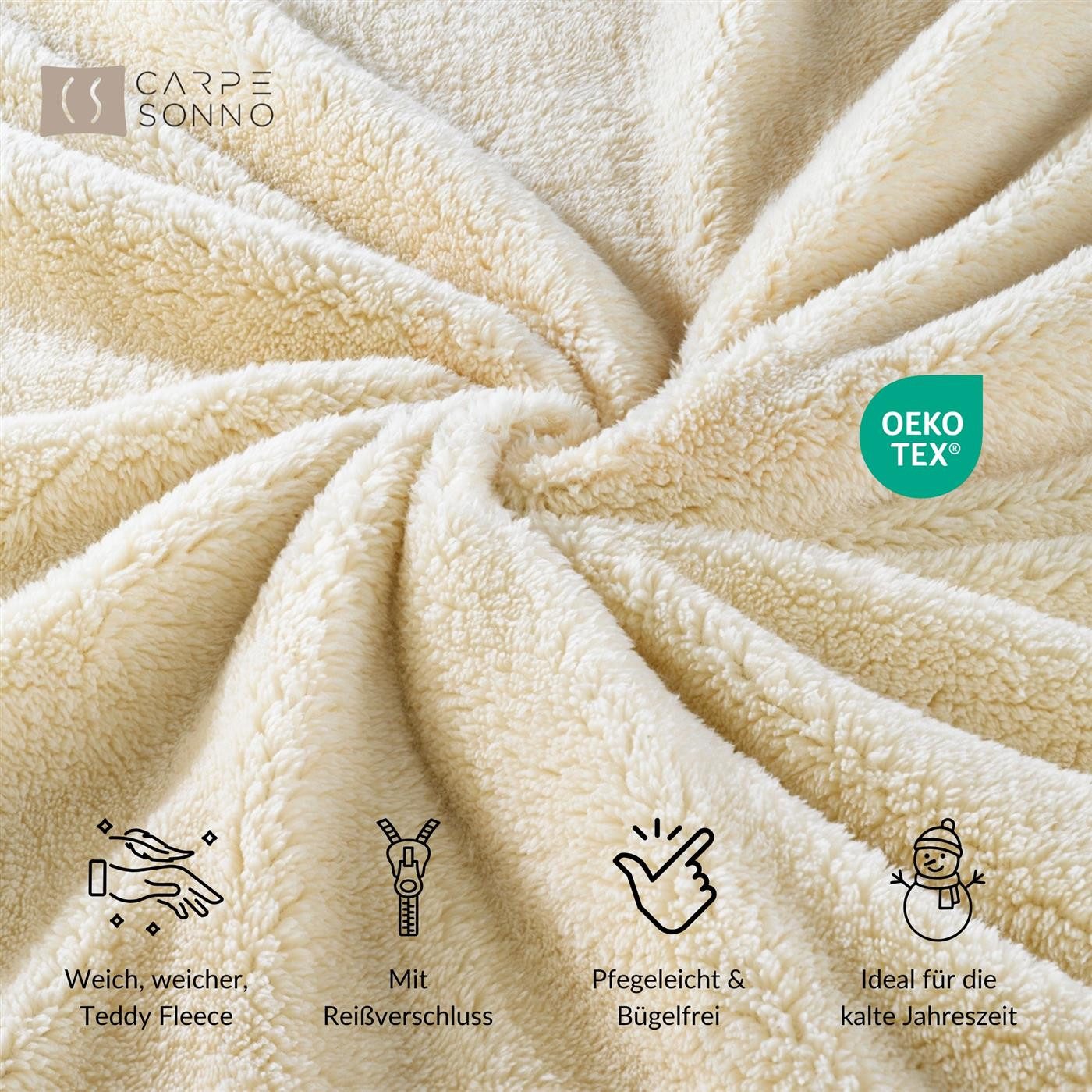 Carpe Sonno Bettwäsche 135x200 Teddy Plüsch günstig online kaufen