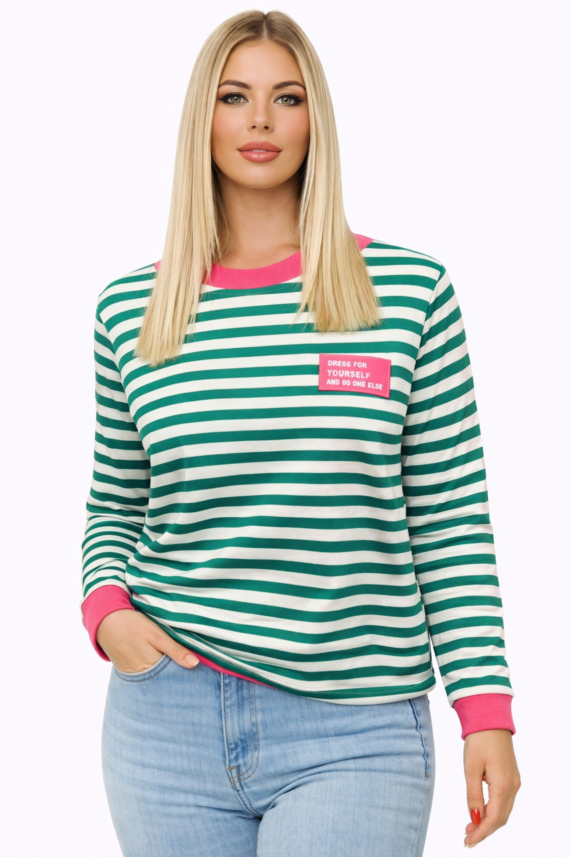 Worldclassca Longsleeve WORLDCLASSCA Longsleeve Shirt Streifen Langarm Swea günstig online kaufen