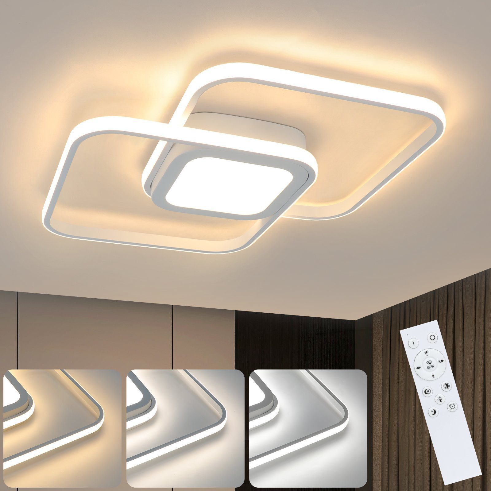 ZMH LED Deckenleuchte Dimmbar Modern - günstig online kaufen