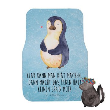 Fußmatte Pinguin Diät - Eisblau - Geschenk, Fußmatte Auto, Abspecken, Schmutzm, Mr. & Mrs. Panda, Höhe: 0.5 mm
