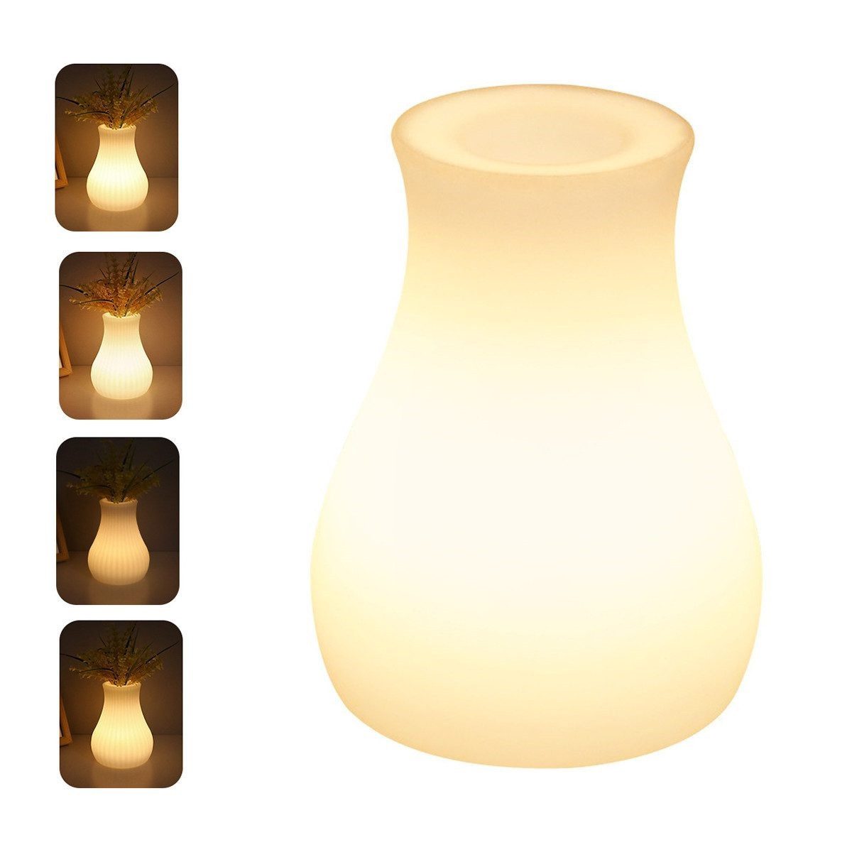 LED Dekolicht LED-Vasenlampe, 1,2 W Nachttischlampe, Fernbedienungszeitsteuerung