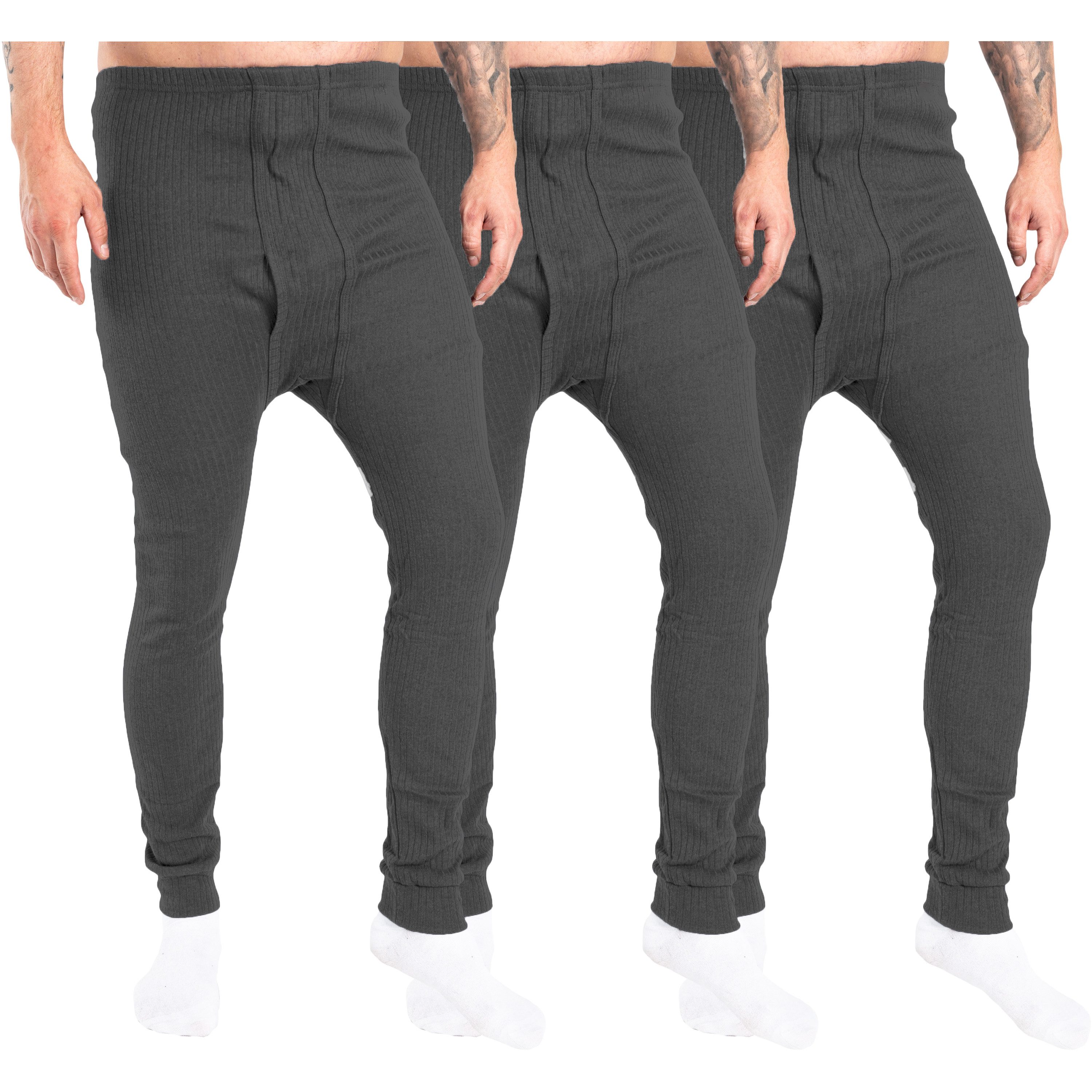 TEXEMP Thermounterhose Thermounterhose Herren Thermo Unterwäsche 3 Stück Unterziehhose Winter (Spar-Packung, 3-St., 3er Pack) Premium Qualität: Atmungsaktiv, Feuchtigkeitsabführend