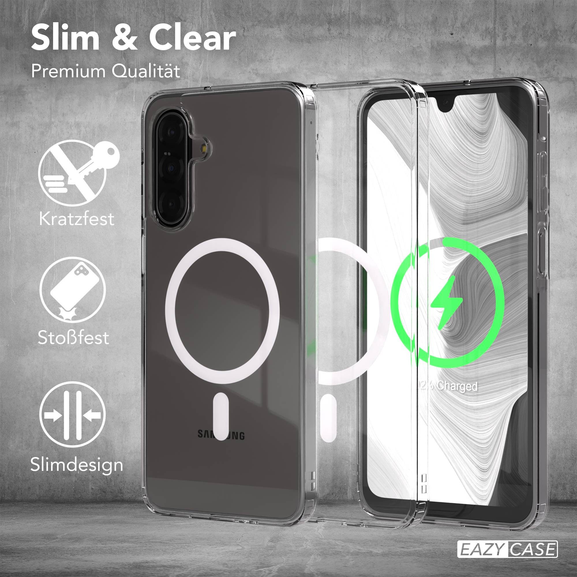 EAZY CASE Handyhülle Transparente Hülle mit MagSafe Samsung Galaxy A17 6,7 Zoll, Back Cover, Bumper Case, Handy Schutzhülle Kameraschutz, Durchsichtig – Bild 5 von 5