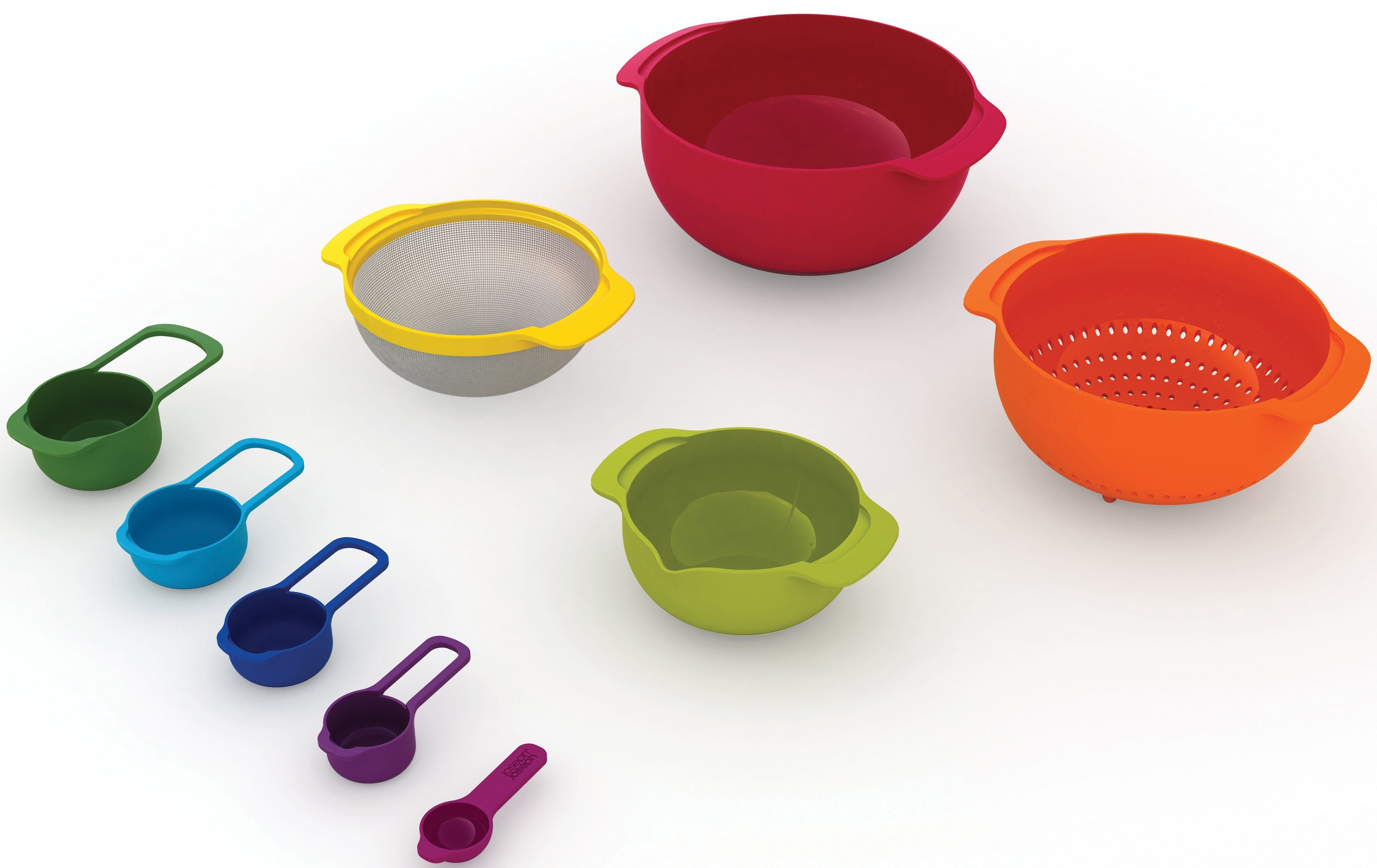 Joseph Joseph Schüssel Nest™ 9 Plus, Polypropylen, (Set, 9-tlg), platzsparend, spülmaschinengeeignet